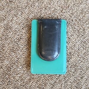 Fossil Black Leather Money Clip